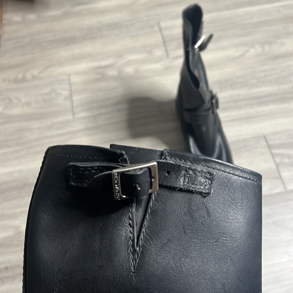 Red Wings Buckle Black Leather Boots (13) - Picture 12 of 17